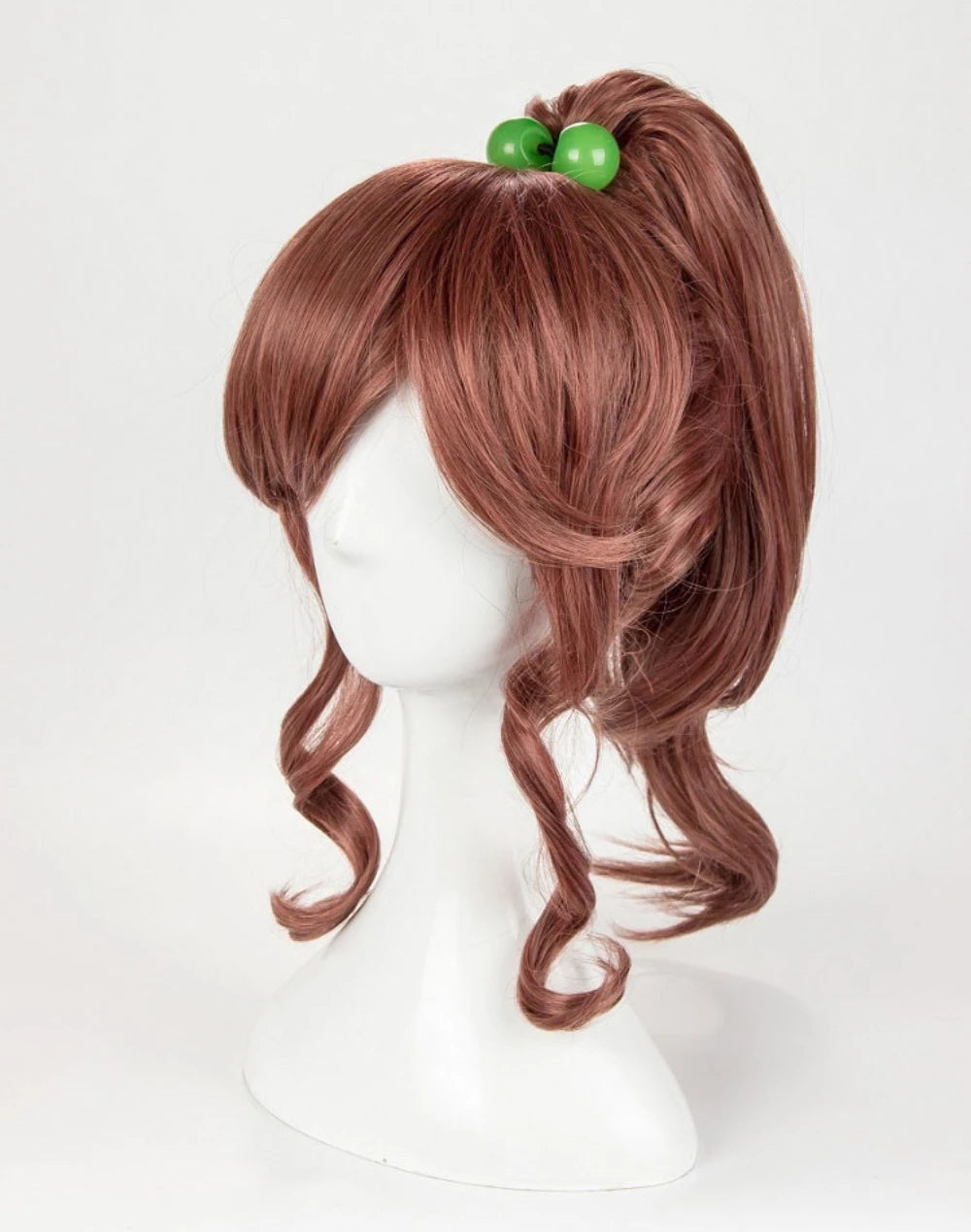 Perruque de cosplay Sailor Moon Jupiter Makoto, cheveux bruns. 