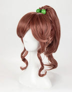 Perruque de cosplay Sailor Moon Jupiter Makoto, cheveux bruns. 