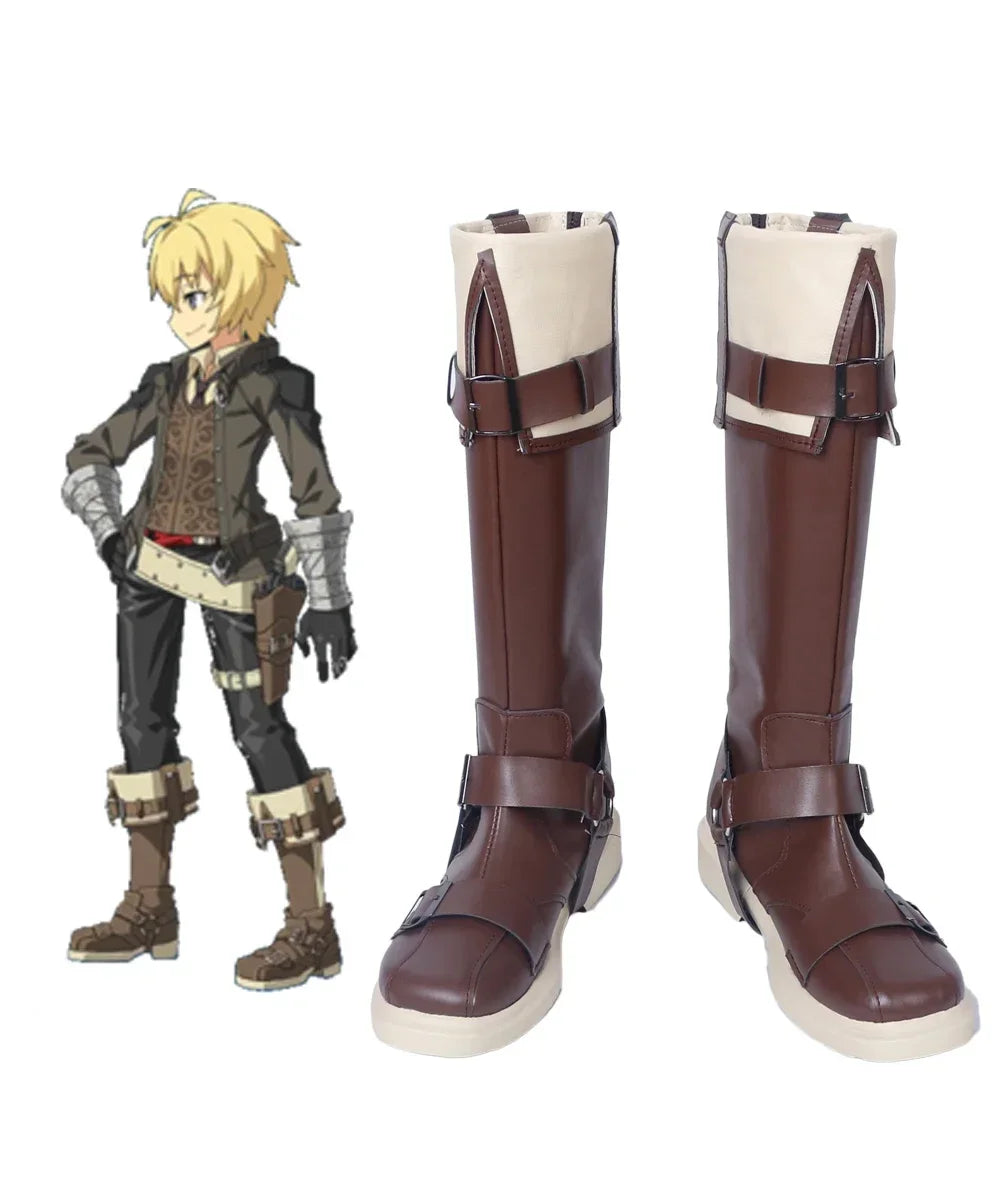 Fate Grand Order FGO Billy the Kid Cosplay Boots Brown Shoes