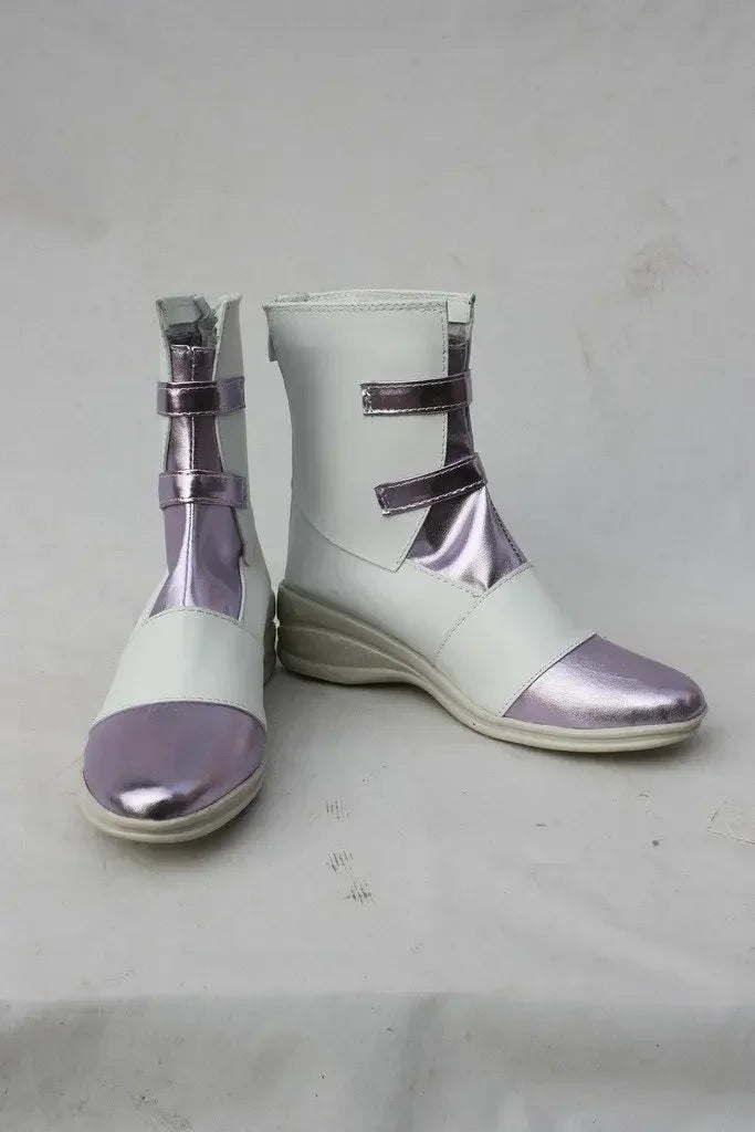Final Fantasy 13 Serah Farron Cosplay Boots White Shoes