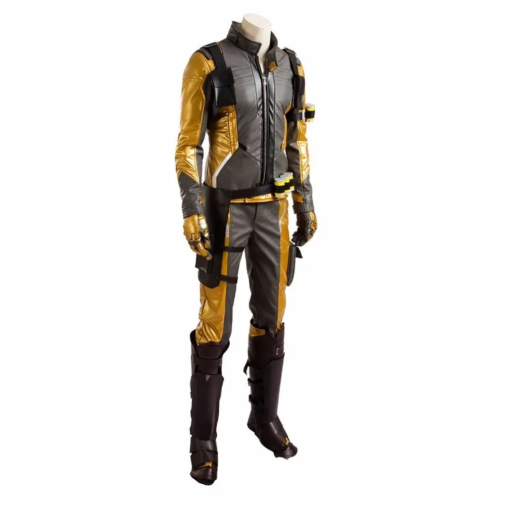 Overwatch Soldier 76 Cosplay Costume Deluxe Gold Version Custom Made