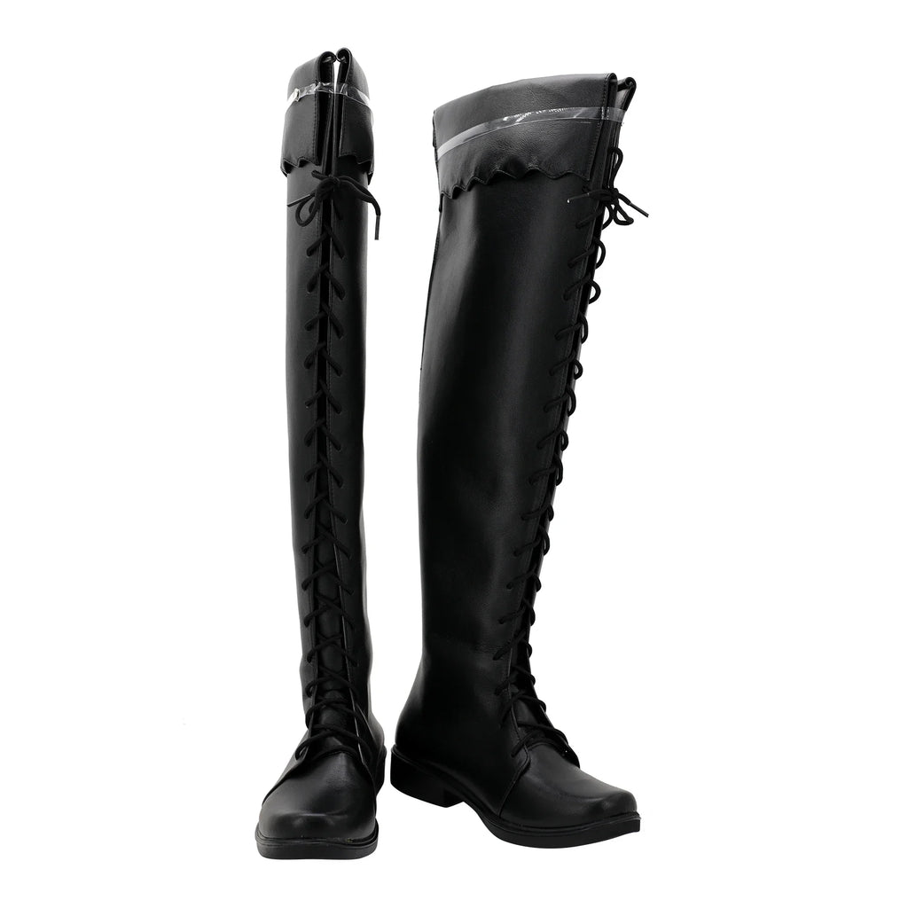 Final Fantasy XIV Y'shtola Cosplay Boots Custom Made Black Shoes