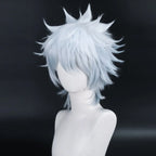 Gintama Sakata Gintoki Cosplay Wig White Blue Gradient Anime Costume Party Wig
