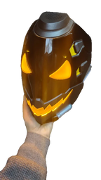 Overwatch Ana Ghoul Glowing Mask Smile Design Cosplay Prop Helmet