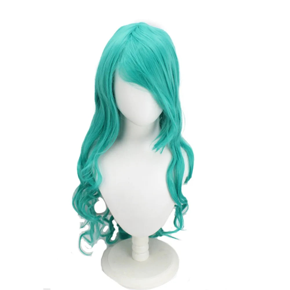 Bleach Nelliel Tu Odelschwanck Cosplay Wig Green Long Curly Hair