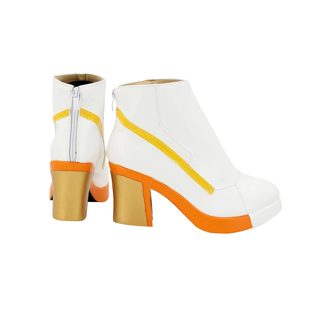 Chaussures de cosplay de Brigitte Stoneheart d'Overwatch, bottes de chevalier blindées personnalisées