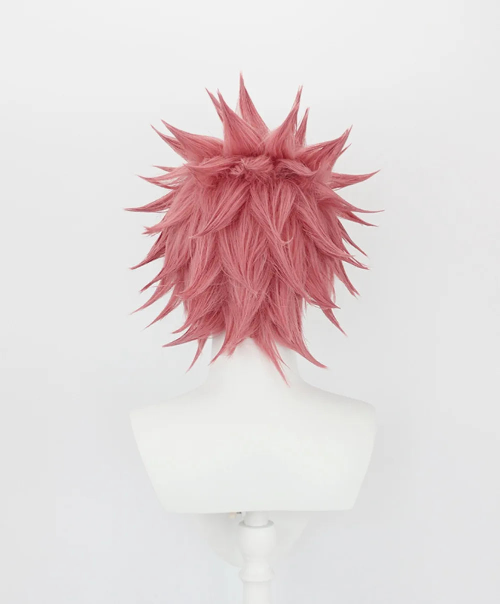 Fairy Tail Natsu Dragneel Cosplay Wig Pink Spiky Hair