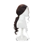 Perruque de cosplay du capitaine Kyoraku Shunsui de Bleach, style anime, cheveux bruns ondulés 