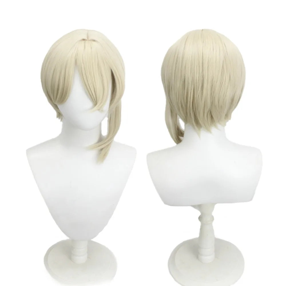 Perruque de cosplay Arknights Executor the Sanctifier beige pré-coiffée 