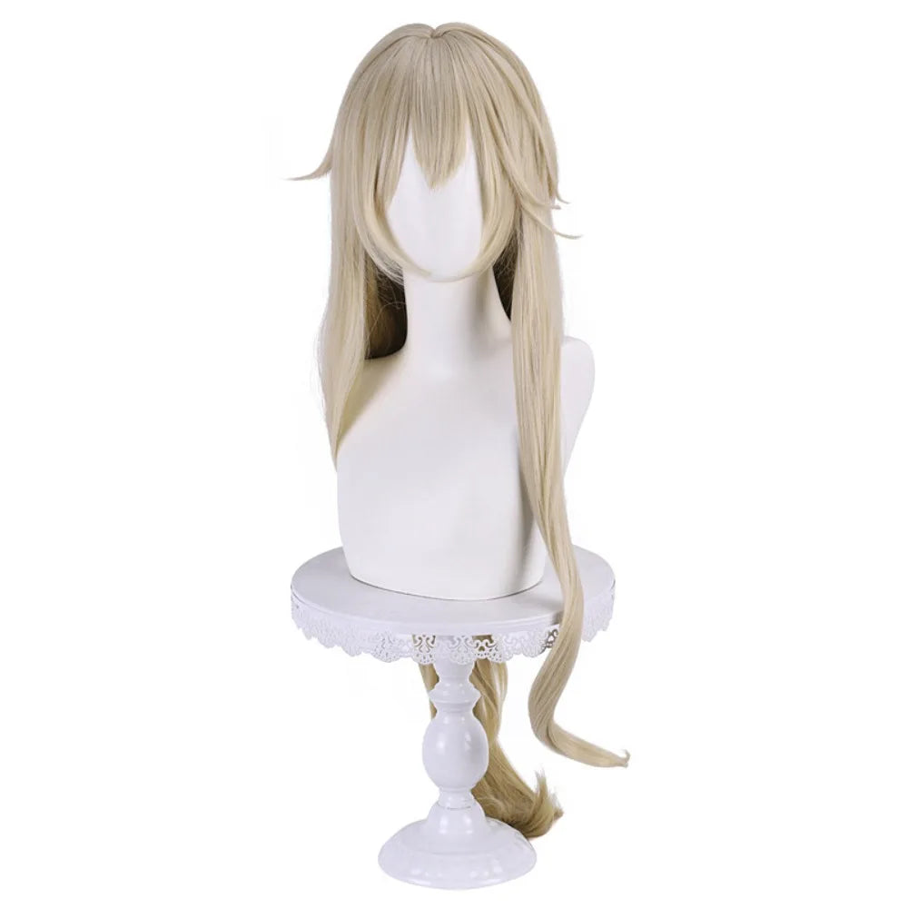 Honkai Star Rail Luocha Cosplay Wig Realistic Scalp Mixed Color Gradient Long Hair 5