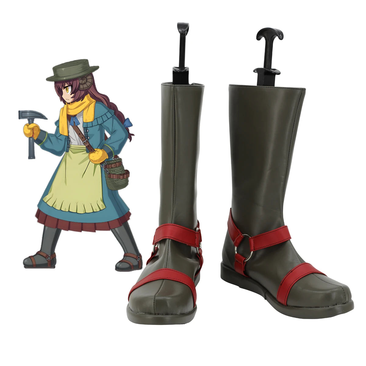 Fate Grand Order Mary Anning Cosplay Boots Grey Shoes