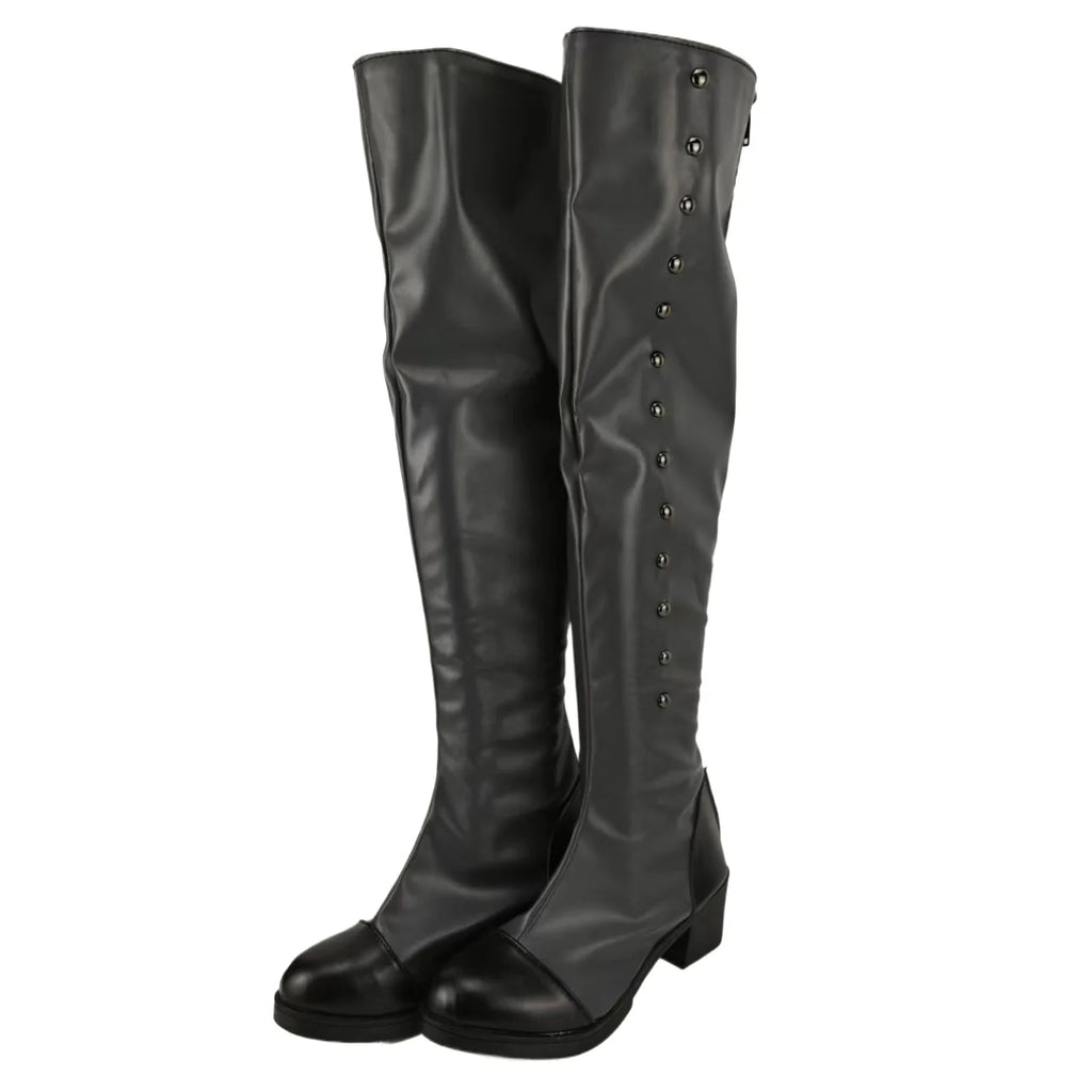 Black Butler Ciel Phantomhive Cosplay Boots Custom Leather Shoes | MiDicosplay