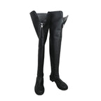 Bottes en cuir noir pour cosplay de Rover (Whuring Waves), fabriquées sur mesure à toutes les pointures.
