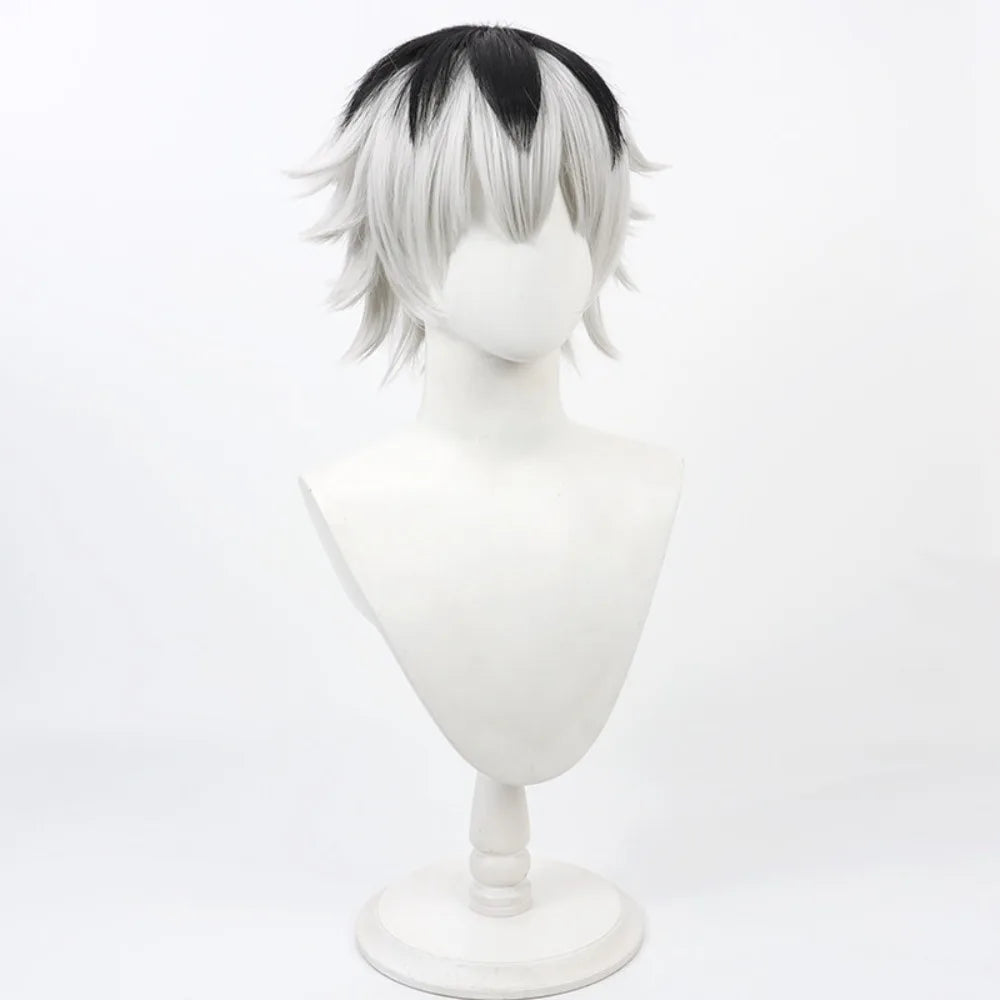 Tokyo Ghoul Kaneki Ken Sasaki Haise Cosplay Wig White Black Short Hair