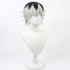 Tokyo Ghoul Kaneki Ken Sasaki Haise Cosplay Wig White Black Short Hair