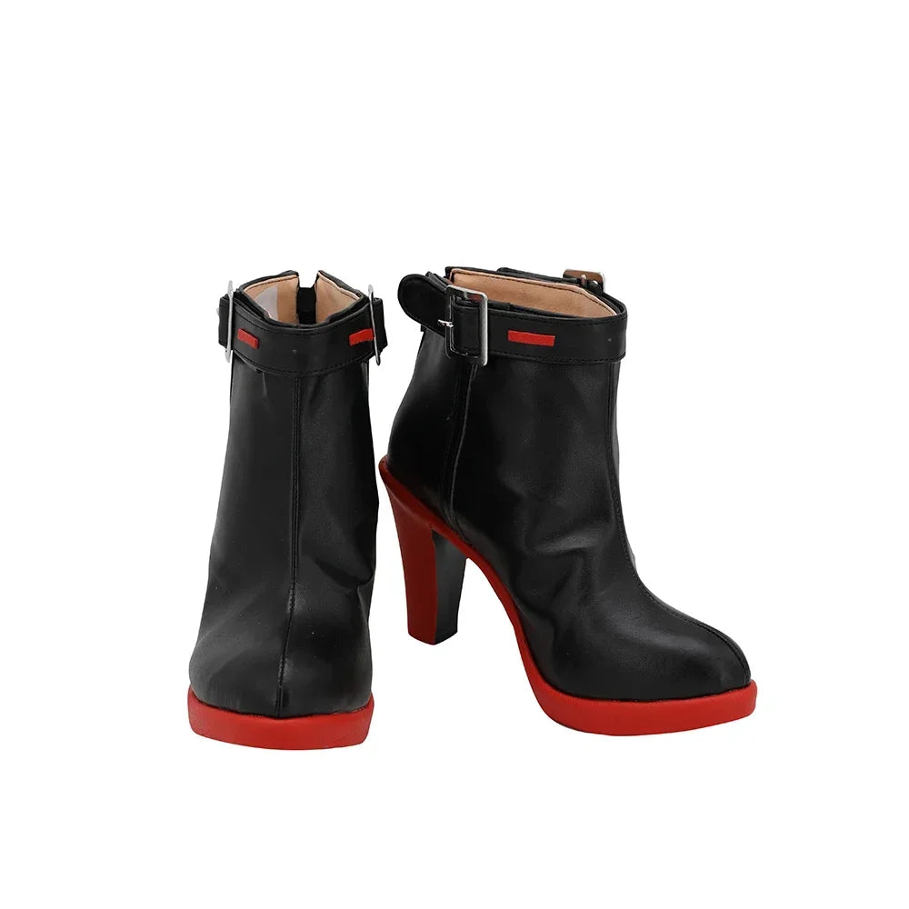Arknights LEIZI Cosplay Boots Black High Heel Shoes