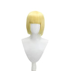 Perruque de cosplay Shinji Hirako de BLEACH, coupe courte au carré jaune hérissé, cheveux synthétiques 