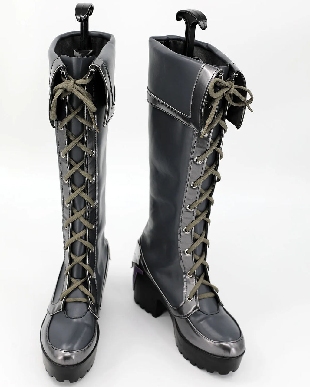 Cammy Widowmaker Cosplay Shoes Street Fighter 6 Overwatch Crossover Grey Boots