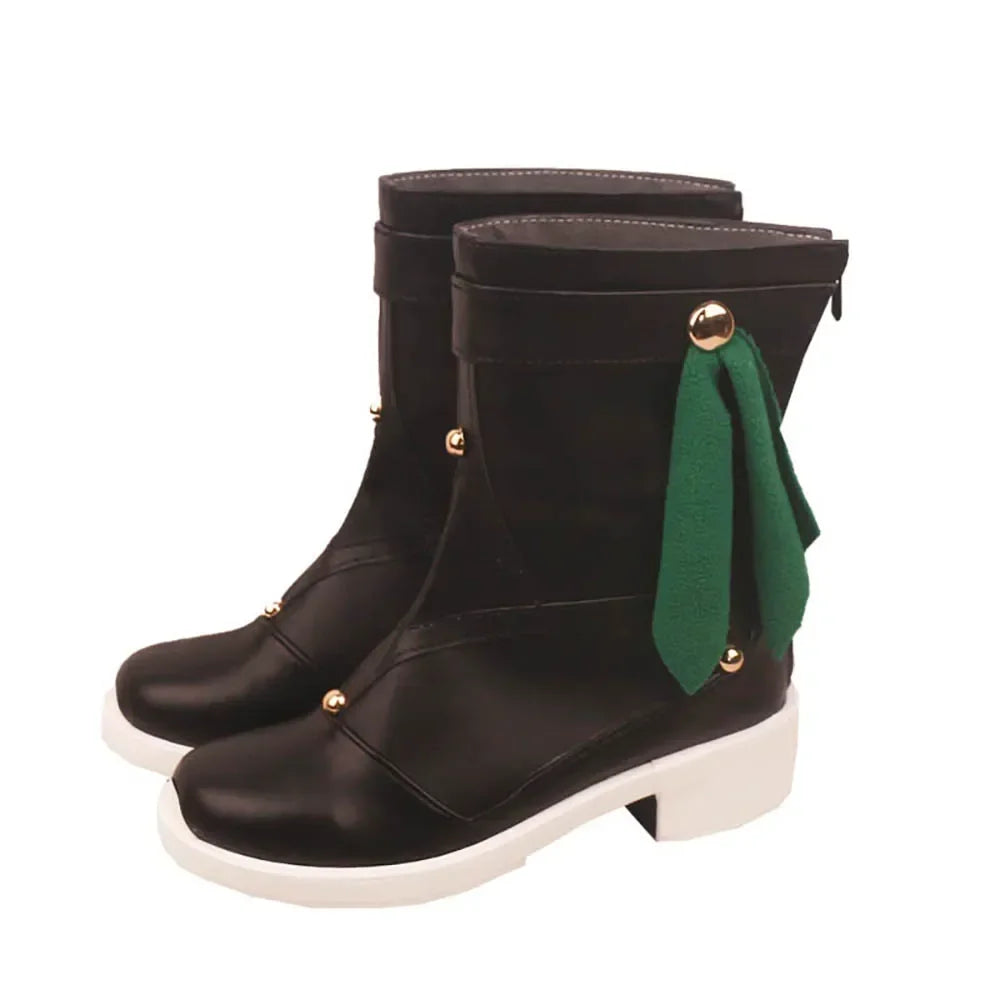 Honkai Star Rail Qingque Cosplay Boots Black Shoes