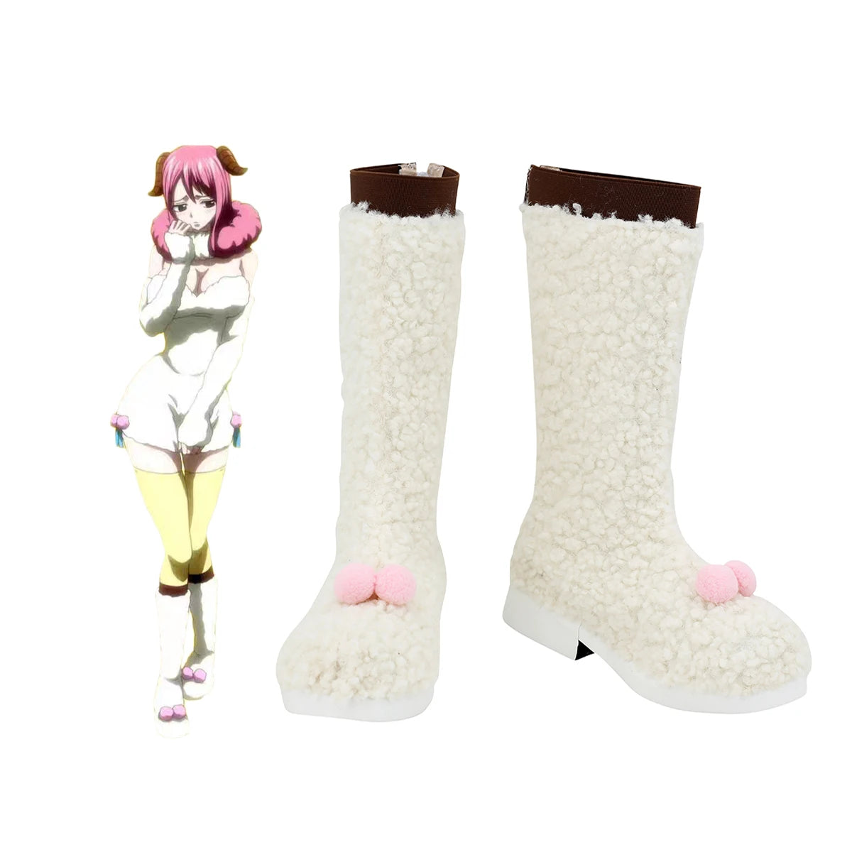 Fairy Tail Aries Aliehsi Cosplay Shoes Custom Made Cosplay Boots Any Size