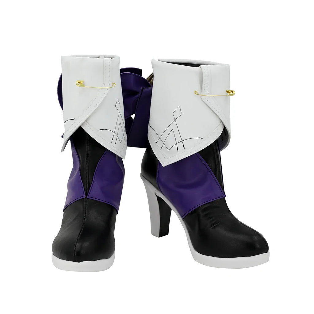 Chaussures de cosplay Honkai Star Rail Herta, bottes à talons hauts sur mesure