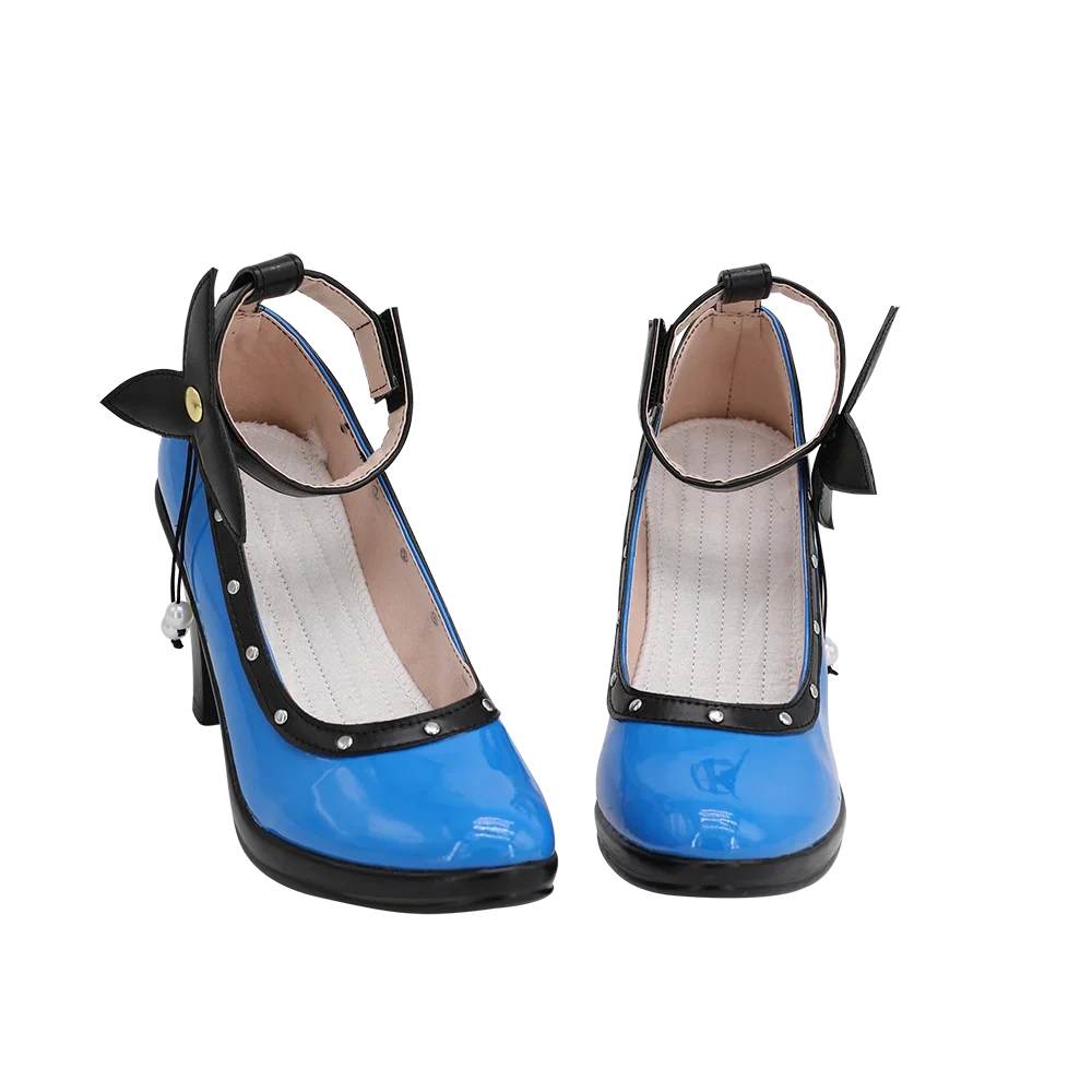 Final Fantasy 7 Remake Tifa Mature Cosplay Shoes Blue Boots