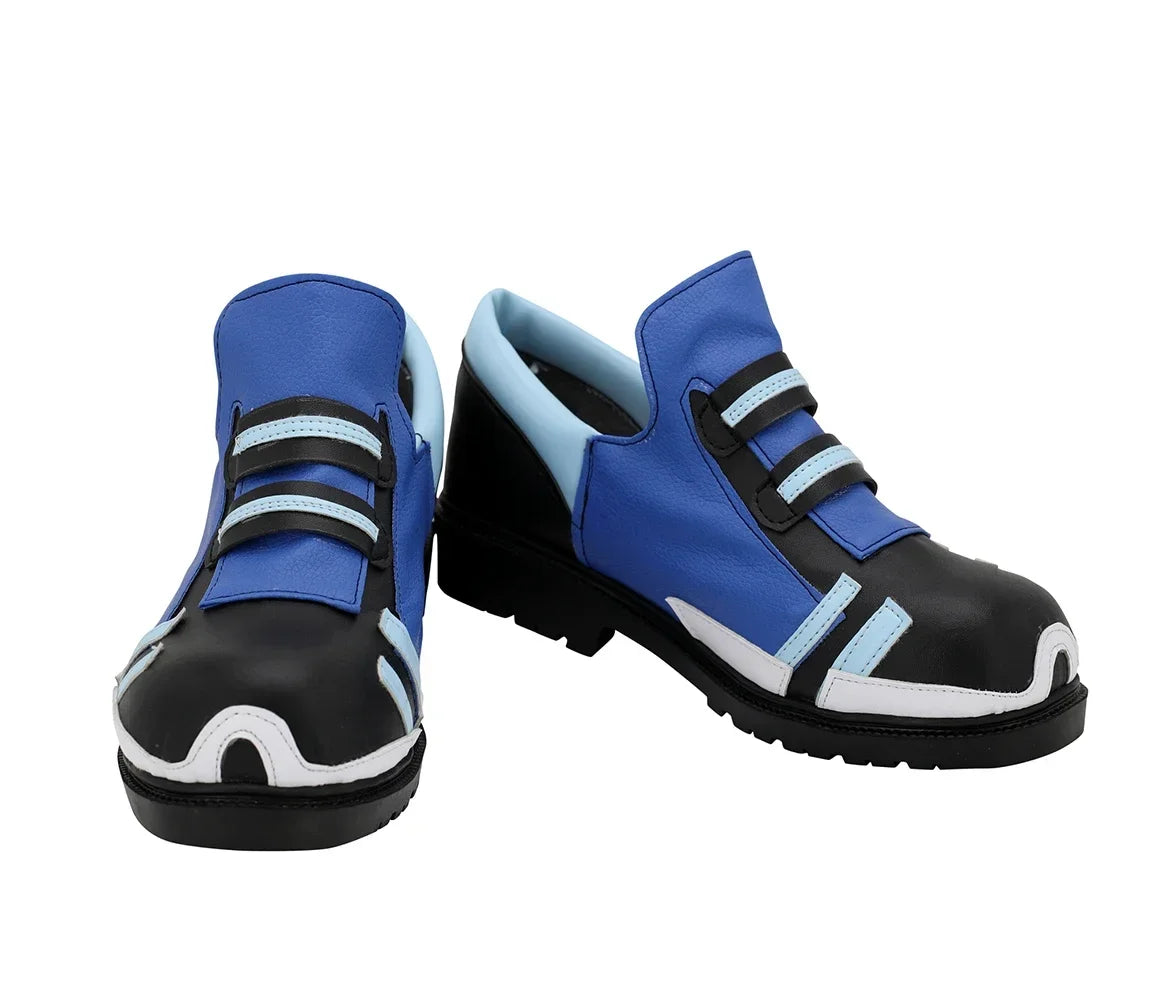 Arknights Blue Poison Cosplay Boots Blue Shoes