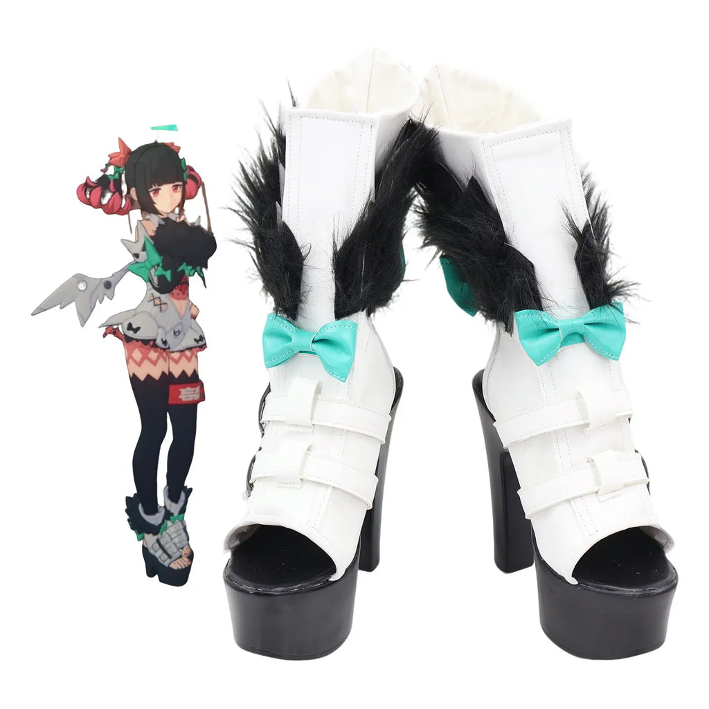 Zenless Zone Zero Nangong Yu Cosplay Boots High Heel Shoes