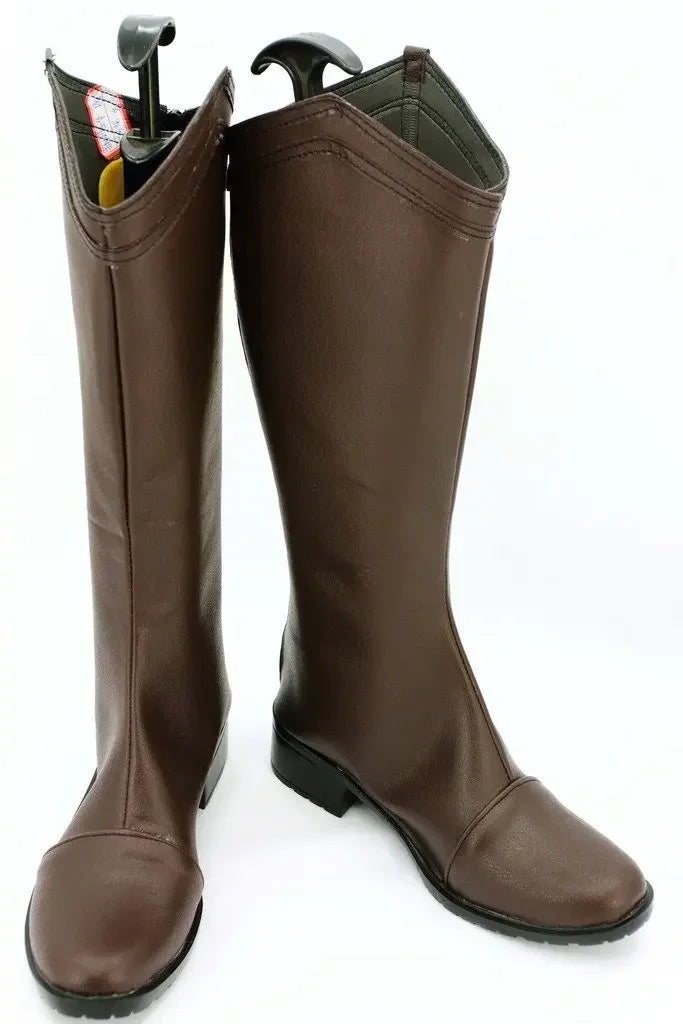 Final Fantasy Type-0 Seven Cosplay Boots Brown Shoes