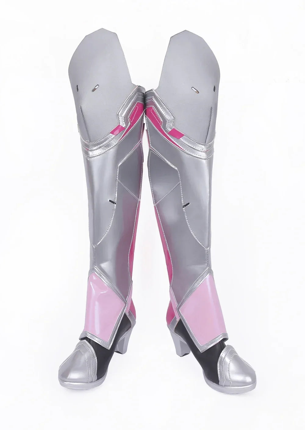 Overwatch Mercy Cosplay Boots Angela Ziegler Pink Shoes