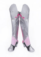 Overwatch Mercy Cosplay Boots Angela Ziegler Pink Shoes