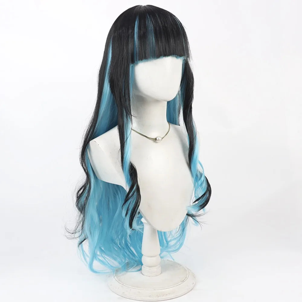 FGO Tlaloc Cosplay Wig Two Tone Synthetic Hair