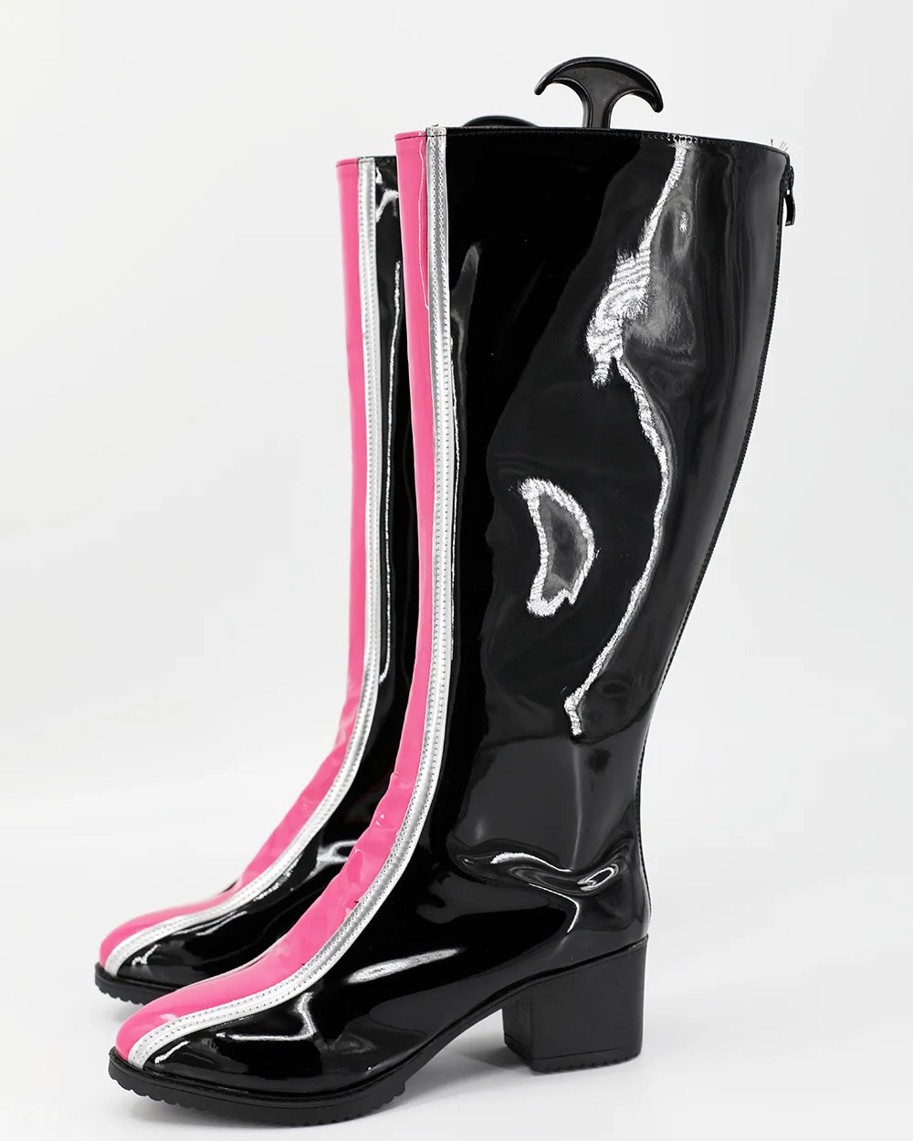 KPop Demon Hunters Rumi Cosplay Shoes Black Boots Custom Made