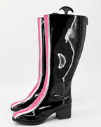 KPop Demon Hunters Rumi Cosplay Shoes Black Boots Custom Made
