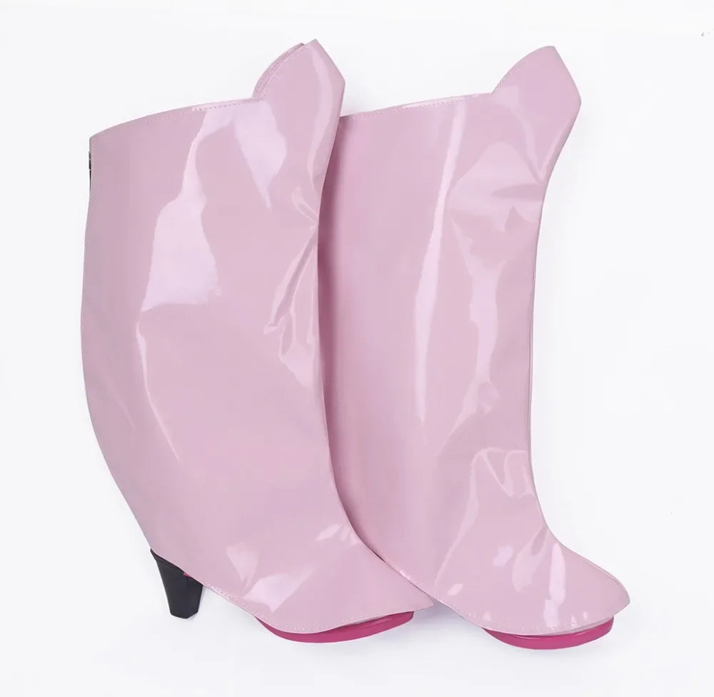 My Hero Academia Ochaco Uraraka Cosplay Boots Pink Shoes