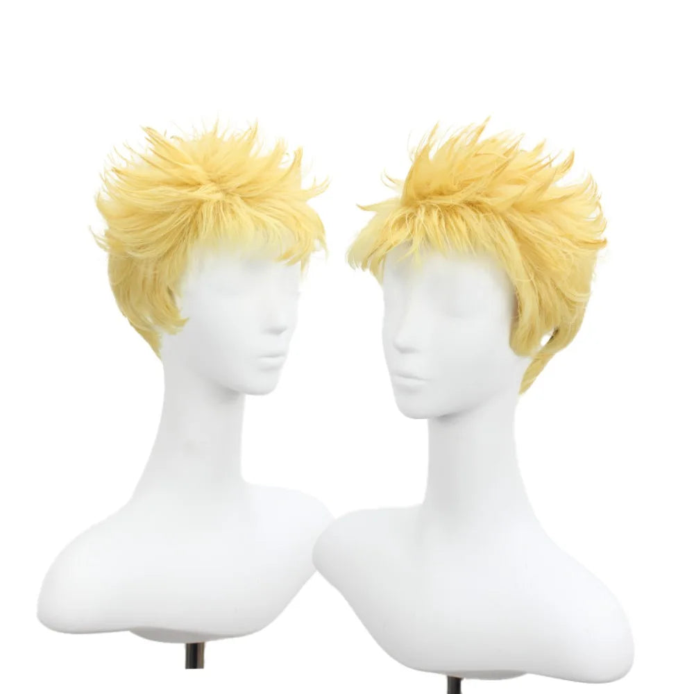Persona 5 Ryuji Sakamoto Cosplay Wig Blonde Short Spiky Hair | MiDicosplay