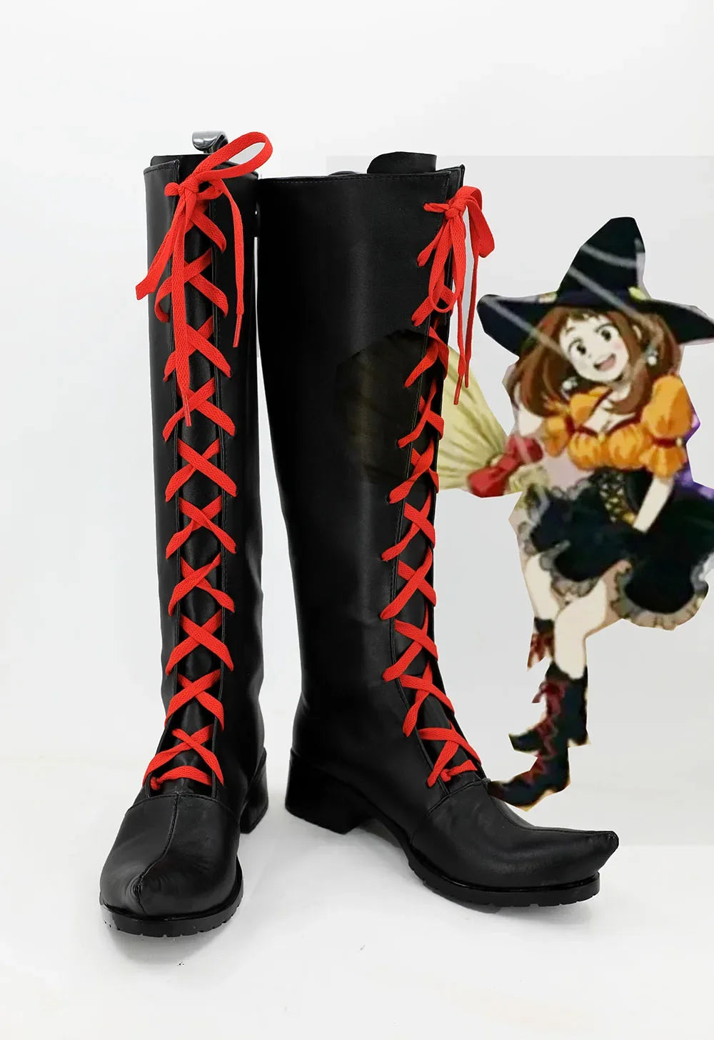 My Hero Academia Ochaco Uraraka Cosplay Boots Black Shoes Custom Made