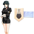 Ensemble complet de cosplay de Nemu Kurotsuchi (Bleach TYBW) : kimono de la Guerre Sanglante de Mille Ans, perruque, chaussures et brassard de vice-capitaine. 