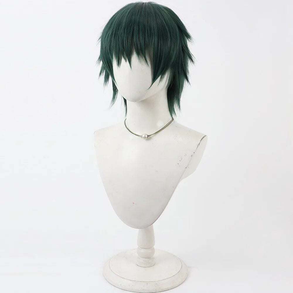 Jujutsu Kaisen Zenin Maki Cosplay Wig Season 3 Dark Green Short Hair