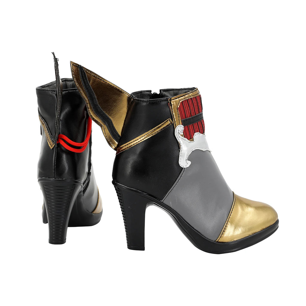 Chaussures de cosplay Touken Ranbu Honebami Toushirou, bottes de samouraï sur mesure, style anime.