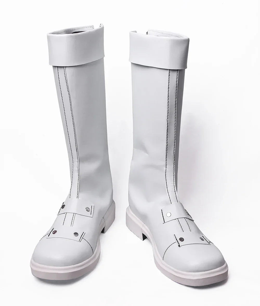 Shoto Todoroki Cosplay Boots My Hero Academia Custom-Made White Shoes | MiDicosplay