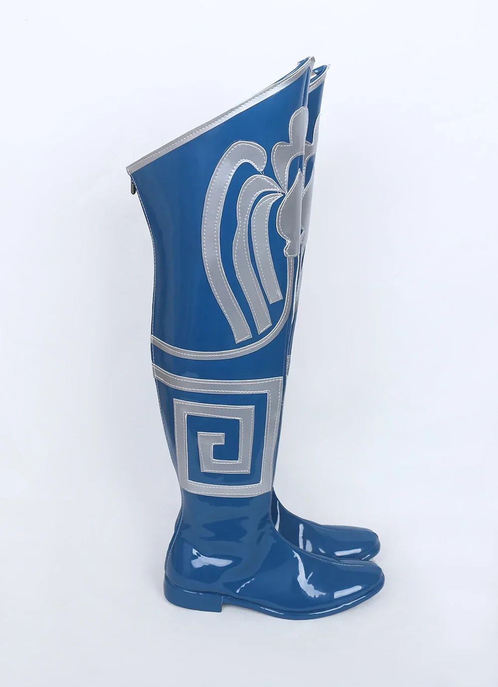 Mortal Kombat Princess Kitana Cosplay Boots Blue Shoes Custom Made