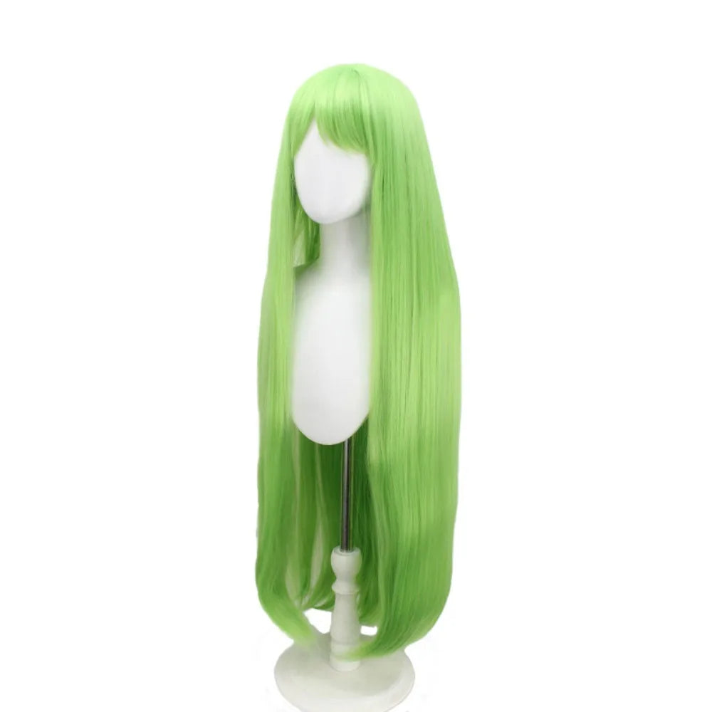 Code Geass C.C. x Fate Enkidu Cosplay Wig Green Long Hair
