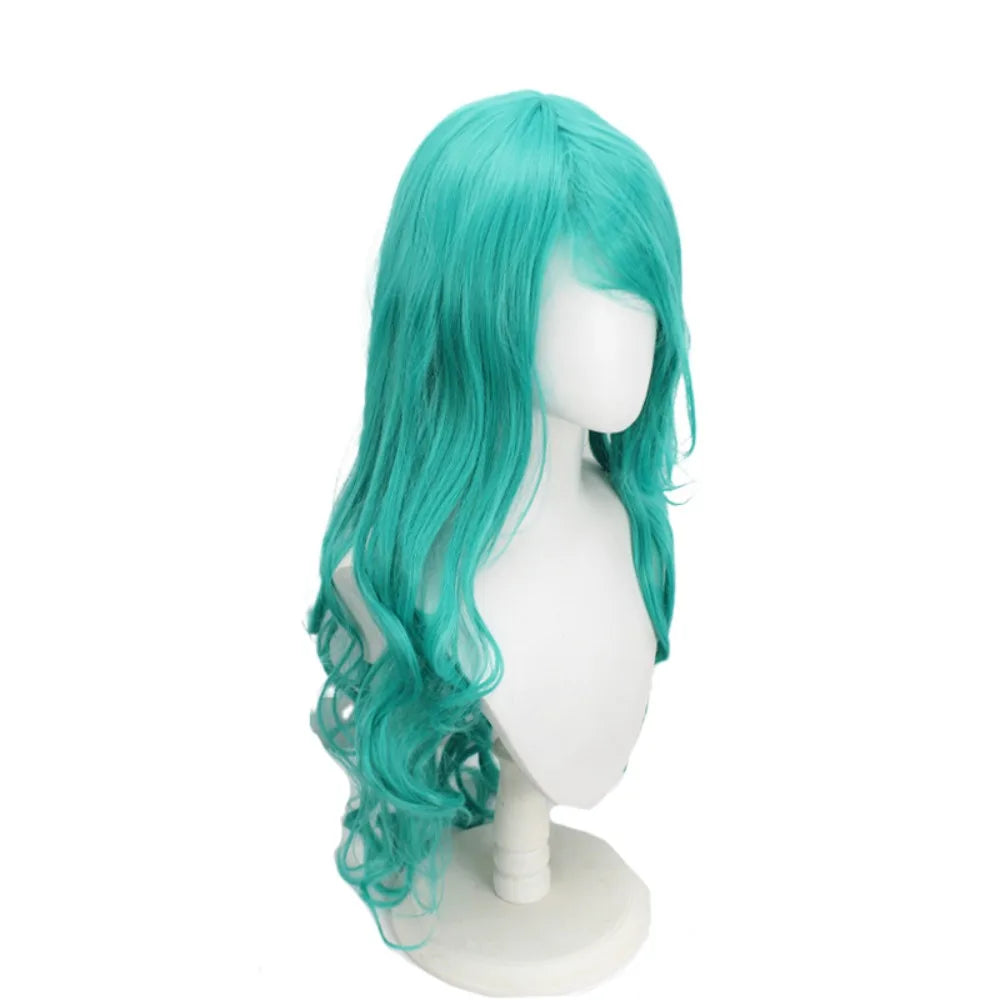 Bleach Nelliel Tu Odelschwanck Cosplay Wig Green Long Curly Hair