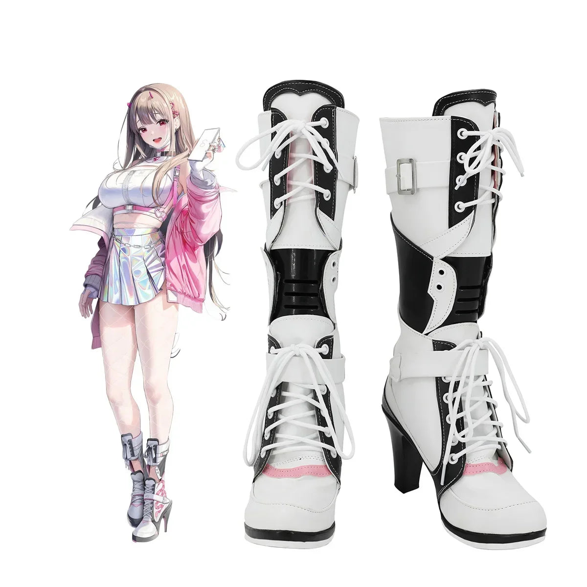 NIKKE Goddess of Victory Viper Cosplay Boots High Heel Shoes