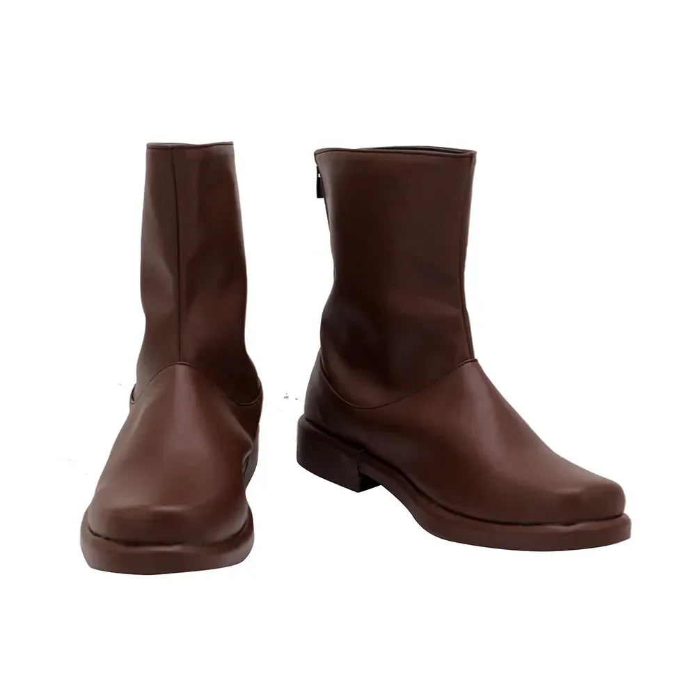 Star Wars Obi-Wan Jedi Cosplay Boots Brown Short Boots Custom Made