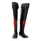 Final Fantasy 14 Red Mage Cosplay Boots Black Shoes