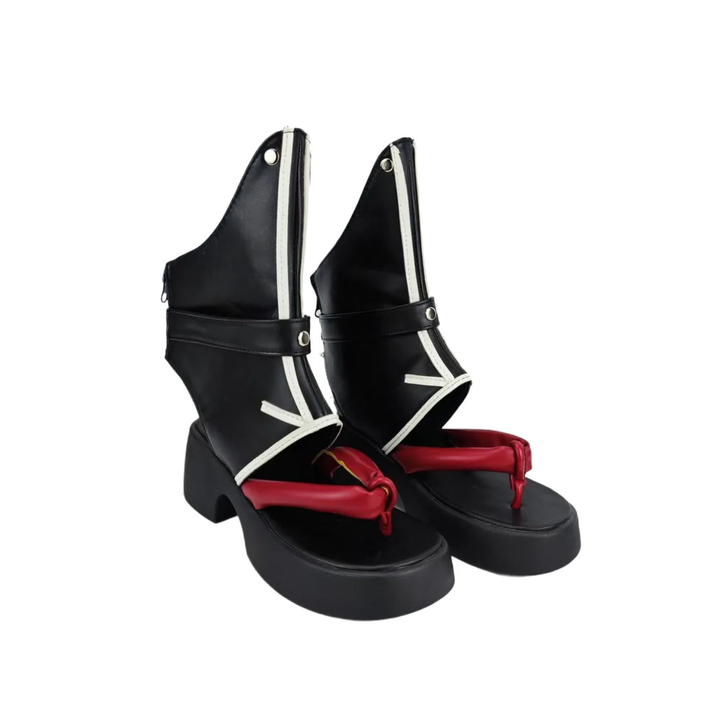 FGO Miyamoto Musashi Cosplay Boots Samurai Cosplay Black Shoes