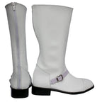 Final Fantasy XIII FF13 Cid Raines Cosplay Boots Custom Made White Shoes