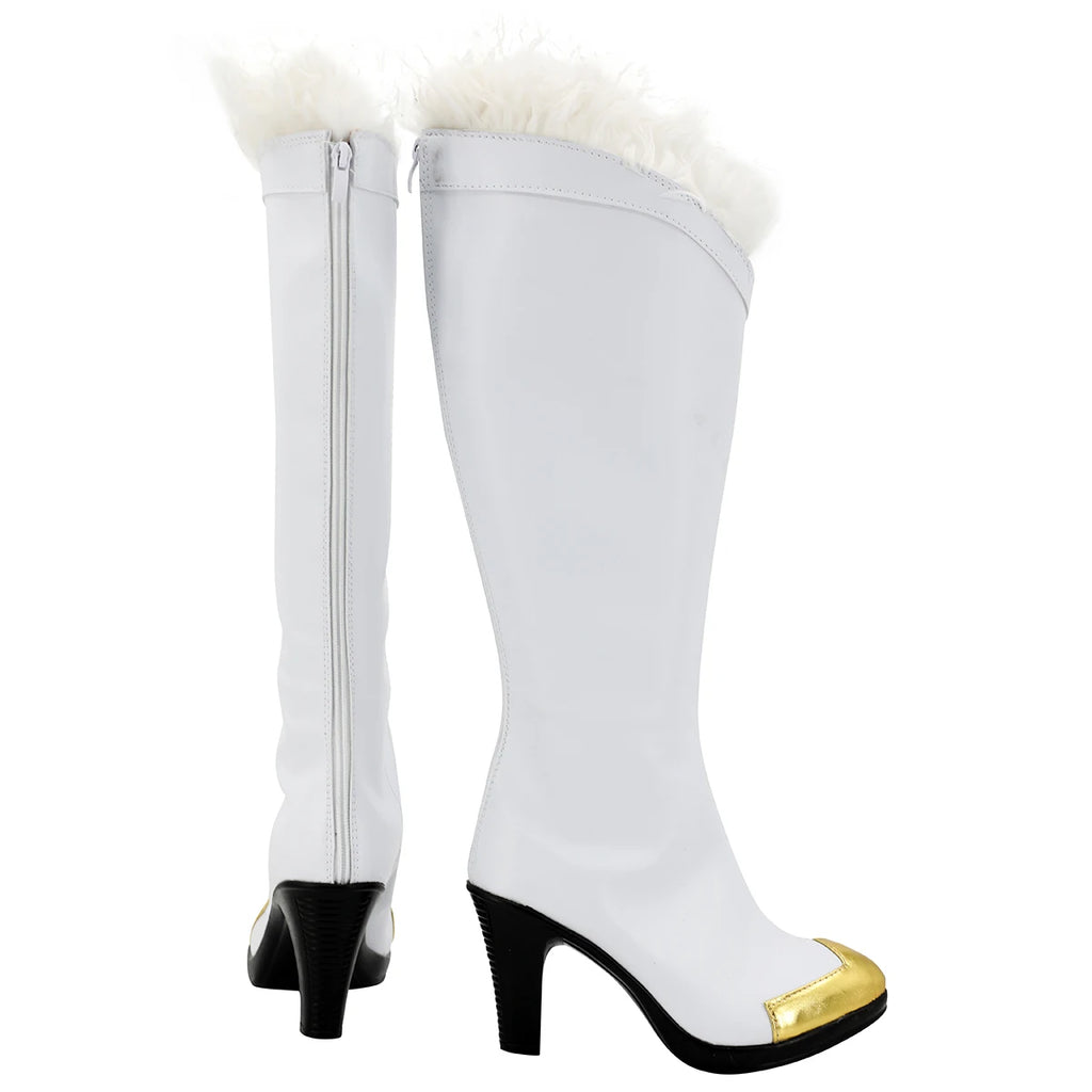 Bottes blanches de cosplay Azur Lane SN Kirov, fabriquées sur mesure, toutes tailles